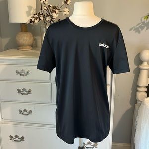 Adidas Climalite Black Short Sleeve Performance Shirt Mens Medium